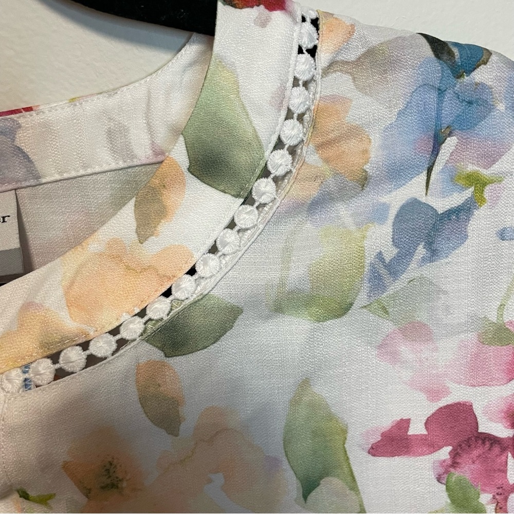Alfred Dunner Watercolor Floral Top - Picture 3 of 5